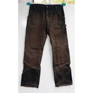 Craftsman 34 × 30 Carpenter Jeans Pants Black Work Wear - Faded Thrashed